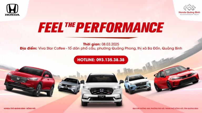 Mời tham dự sự kiện lái thử xe Honda Feel The Performance